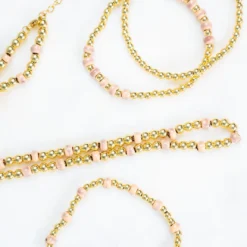 Bel Koz Gold Accented Clay Bead Bracelet Set 18 Bel Koz Gold Accented Clay Bead Bracelet Set -Women's Clothing Store DSC 9915