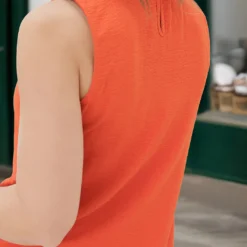 Classic Cinched Neck Tank -Women's Clothing Store FJ7A0872