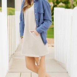 Basic Raw Edge Shacket