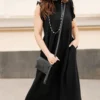 Dressy Ruffle Trim Maxi Dress