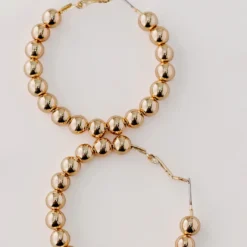 Hard On The Heart Hoop Earrings -Women's Clothing Store FJ7A2591