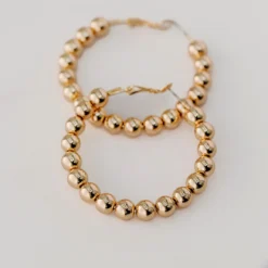 Hard On The Heart Hoop Earrings -Women's Clothing Store FJ7A2593