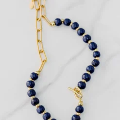 Bel Koz Wavy Toggle Necklace -Women's Clothing Store FJ7A2670