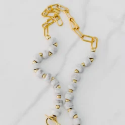 Bel Koz Wavy Toggle Necklace -Women's Clothing Store FJ7A2672