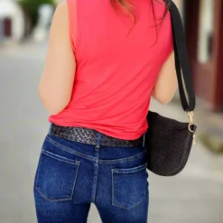 Thin Ribbed Trim Tank 35 Thin Ribbed Trim Tank -Women's Clothing Store FJ7A3225 copy