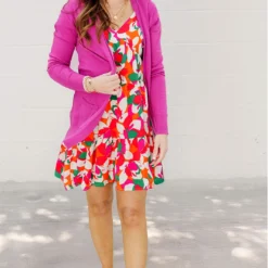 Tropics Tiered Babydoll Dress -Women's Clothing Store FJ7A3350