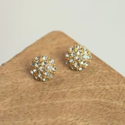 Diamond Pomegranates Stud Earrings 3 Diamond Pomegranates Stud Earrings -Women's Clothing Store IMG 7536 3