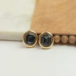 Back To Basic Stud Earrings -Women's Clothing Store IMG 7671