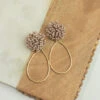 Clustered Hoop Dangle Earrings