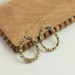 Seeded Pears Dangle Earrings 7 Seeded Pears Dangle Earrings -Women's Clothing Store IMG 7767