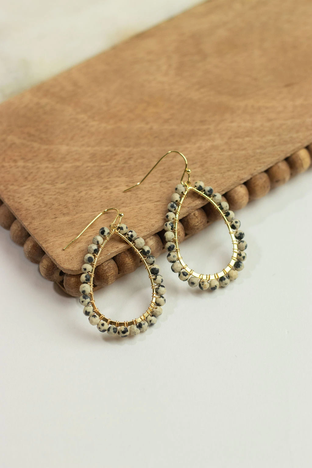 Seeded Pears Dangle Earrings 3 Seeded Pears Dangle Earrings - Image 3