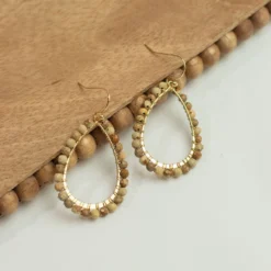 Seeded Pears Dangle Earrings 8 Seeded Pears Dangle Earrings -Women's Clothing Store IMG 7772