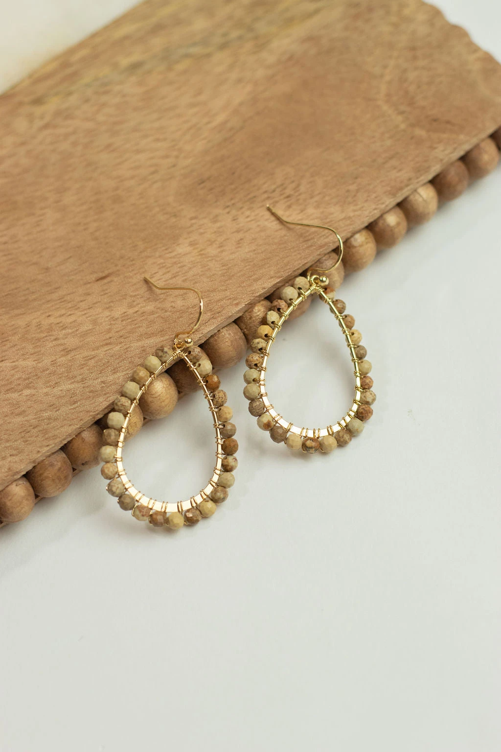 Seeded Pears Dangle Earrings 4 Seeded Pears Dangle Earrings - Image 4