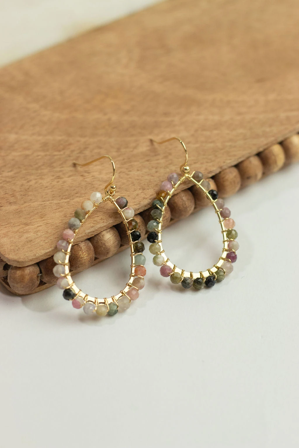 Seeded Pears Dangle Earrings 1 Seeded Pears Dangle Earrings