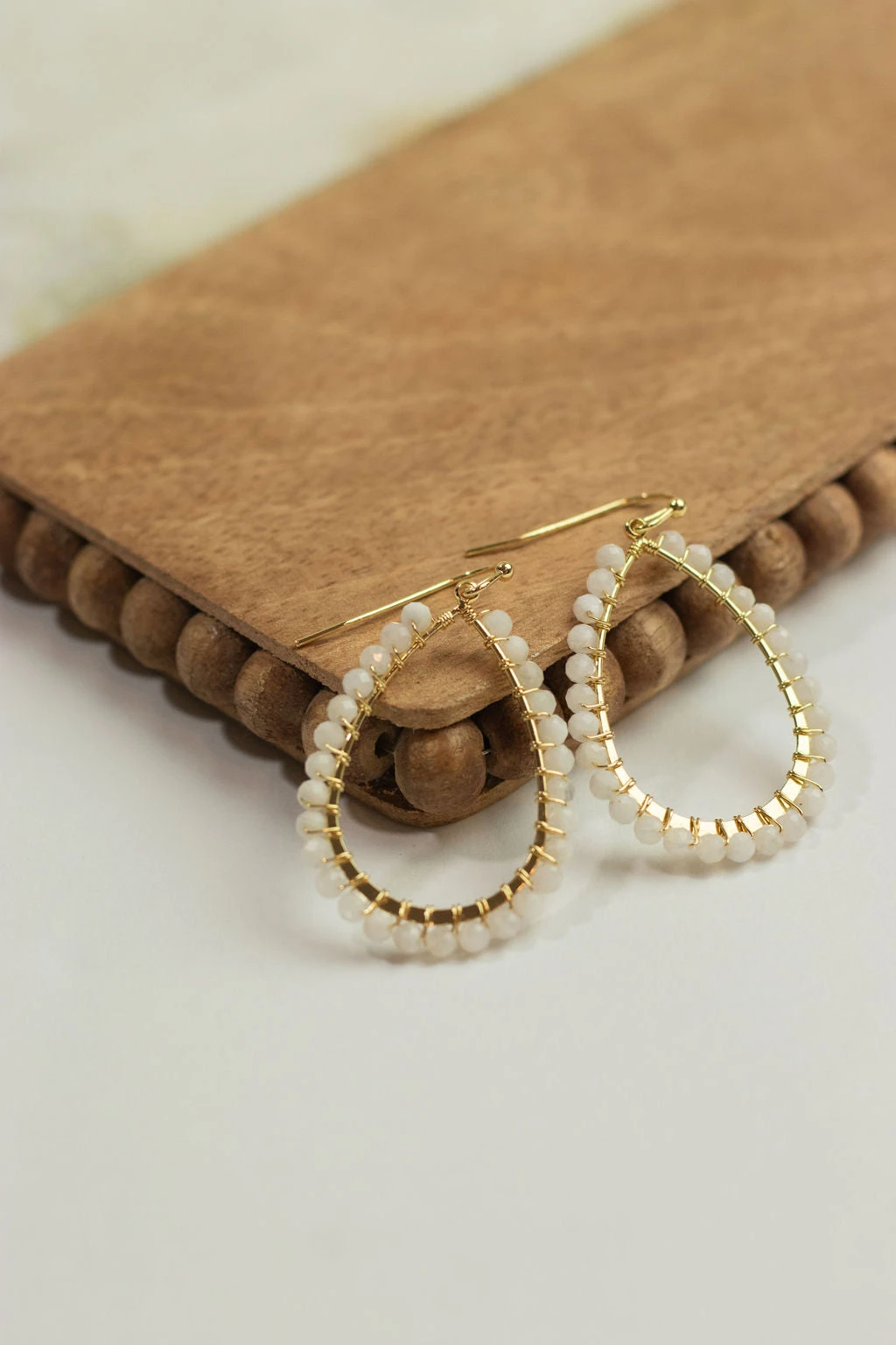 Seeded Pears Dangle Earrings 5 Seeded Pears Dangle Earrings - Image 5