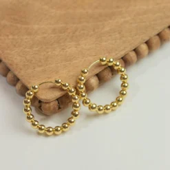 Beaded Hoop Earrings