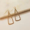 Glazed Triangle Dangle Earrings
