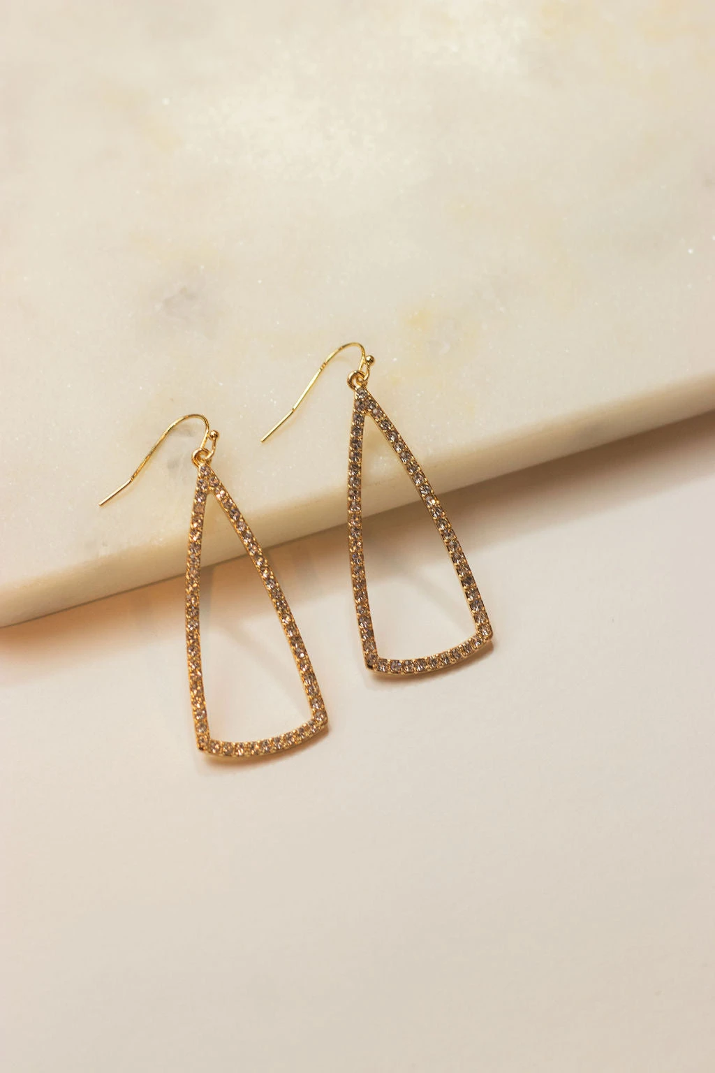 Glazed Triangle Dangle Earrings 1 Glazed Triangle Dangle Earrings