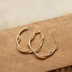 Twisted Hoop Earrings