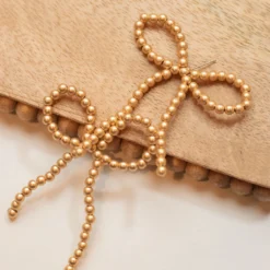 All Wrapped Up Bow Stud Earrings -Women's Clothing Store IMG 8065