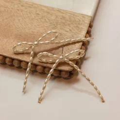 Meet Me In The Middle Bow Stud Earrings