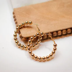 Hard On The Heart Hoop Earrings -Women's Clothing Store IMG 8237