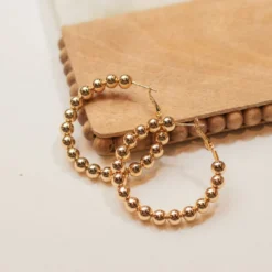 Hard On The Heart Hoop Earrings -Women's Clothing Store IMG 8238