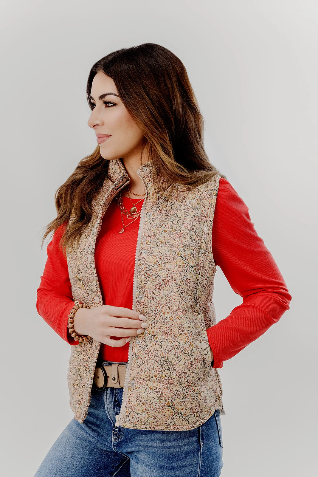 Ribbed Gathered Shoulder Long Sleeve Tee 5 Ribbed Gathered Shoulder Long Sleeve Tee - Image 5