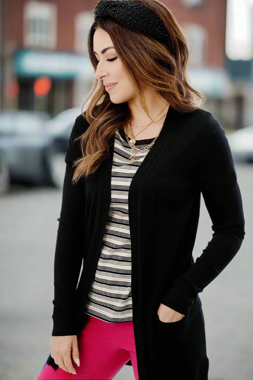 Gradient Striped Solid Collar Tee 3 Gradient Striped Solid Collar Tee - Image 3