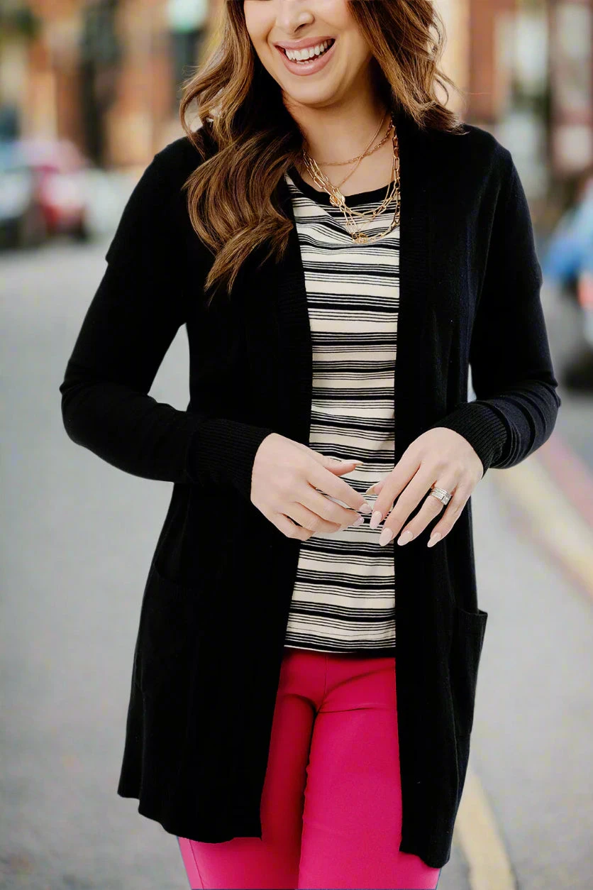 Gradient Striped Solid Collar Tee 4 Gradient Striped Solid Collar Tee - Image 4