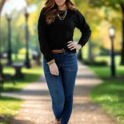 Paisley Textured Sweatshirt -Women's Clothing Store JAN2025BECCA0480