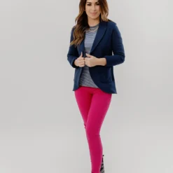 Dual Pocket Cotton Blazer -Women's Clothing Store JAN 2025BECCA0153