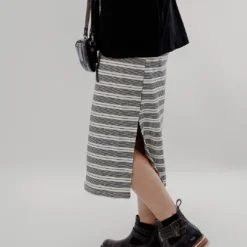 Assorted Stripes Side Slit Maxi Dress 23 Assorted Stripes Side Slit Maxi Dress -Women's Clothing Store JAN 2025BECCA0317