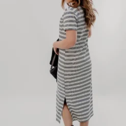 Assorted Stripes Side Slit Maxi Dress 25 Assorted Stripes Side Slit Maxi Dress -Women's Clothing Store JAN 2025BECCA0321