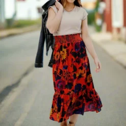 Heavily Ribbed Dolman Sleeve Tee -Women's Clothing Store JAN 2025BECCA0438