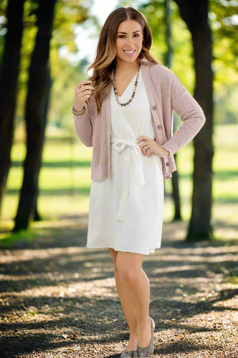 Woven Button Accented Cardigan 8 Woven Button Accented Cardigan - Image 8