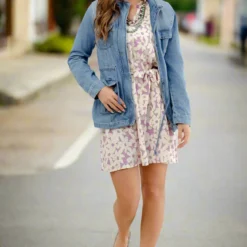 Playful Daisies Tie Waist Dress -Women's Clothing Store JANweek3 becca0080