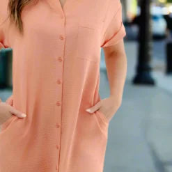 Classy Button Down Dress -Women's Clothing Store JANweek3 becca0146