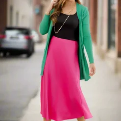 Everyday Midi Skirt -Women's Clothing Store JANweek3 becca0262