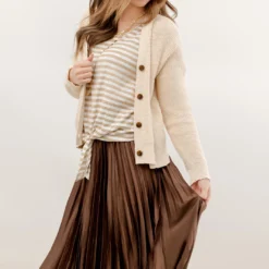 Classic Accordion Midi Skirt -Women's Clothing Store JANweek3 becca0272