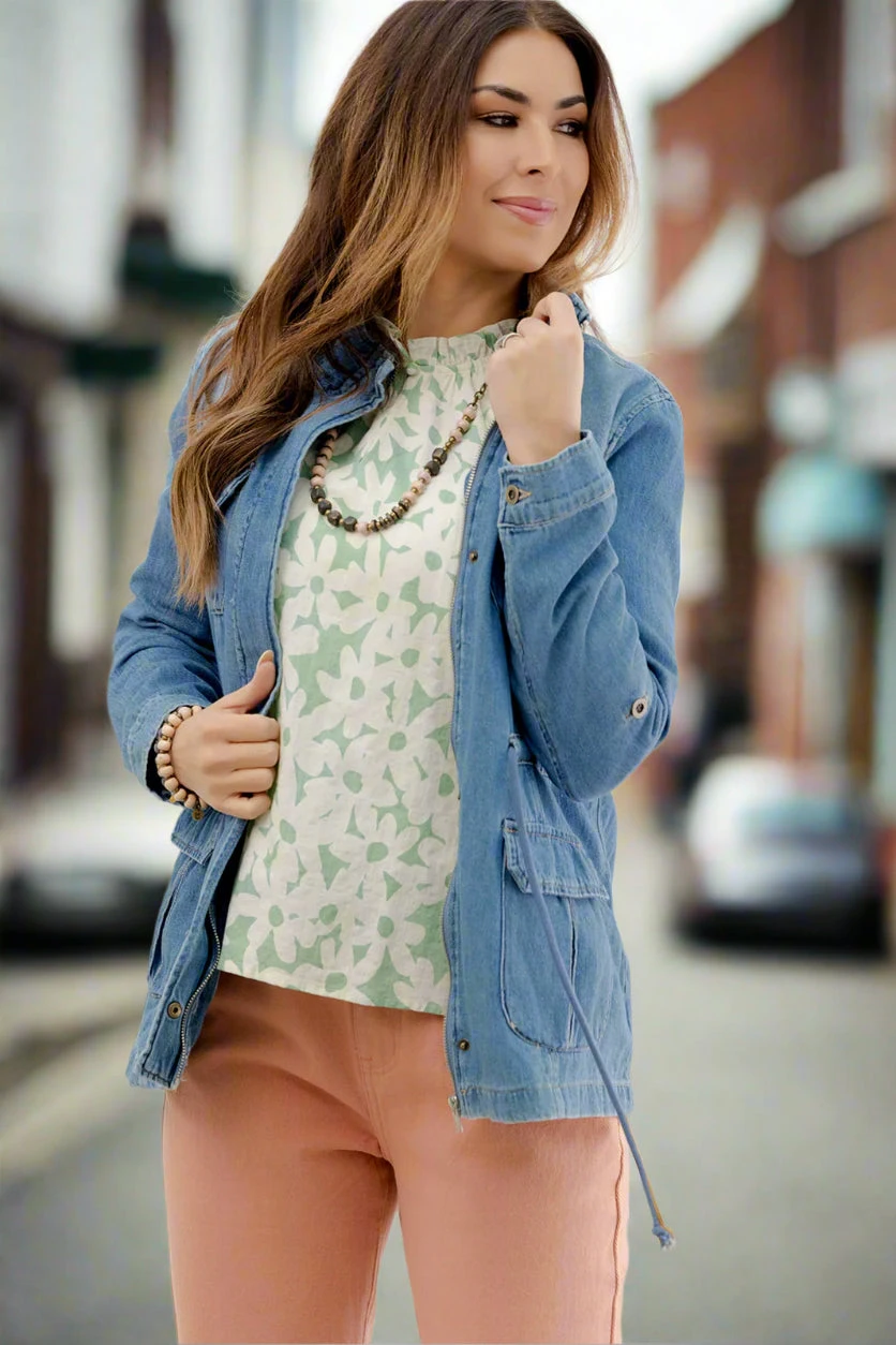 Playful Daisies Cinched Trim Tank 5 Playful Daisies Cinched Trim Tank - Image 5