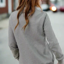 Lightly Ribbed Four Button Pullover 7 Lightly Ribbed Four Button Pullover -Women's Clothing Store JANweek3 becca0513