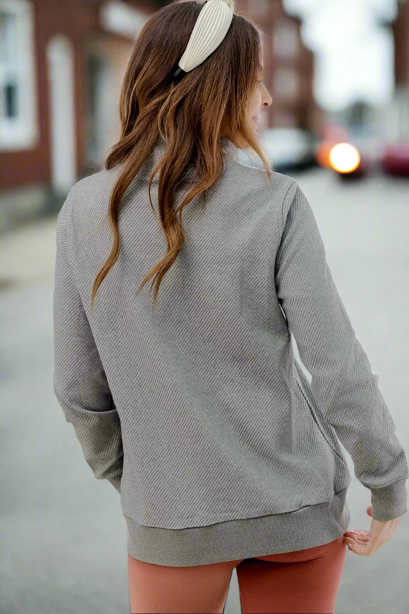 Lightly Ribbed Four Button Pullover 4 Lightly Ribbed Four Button Pullover - Image 4