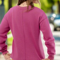 Bold Stitched Sweatshirt 33 Bold Stitched Sweatshirt -Women's Clothing Store JANweek3 becca0621