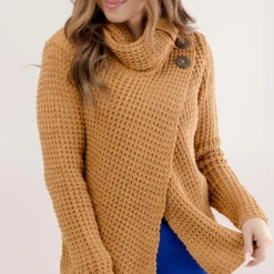 Double Side Button Wrap Cardigan