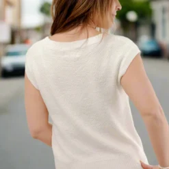 Honeycomb Knit Tank -Women's Clothing Store JANweek3 becca0871