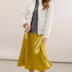 Chic Pleated Midi Skirt -Women's Clothing Store JANweek3 becca0908