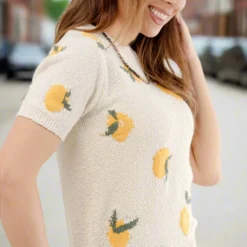 Life Gives You Lemons Knit Tee -Women's Clothing Store JANweek3 becca0917