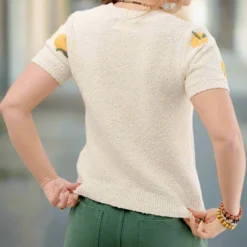 Life Gives You Lemons Knit Tee -Women's Clothing Store JANweek3 becca0918