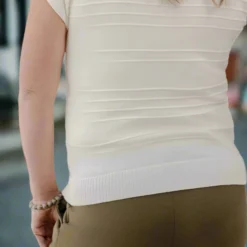 Raised Lines Knit Tee -Women's Clothing Store Jan2nd week0089